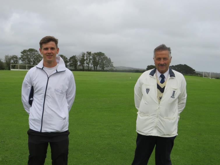 Umpires Joseph Kiff and Glyn Cole Umpires Joseph Kiff and Glyn Cole